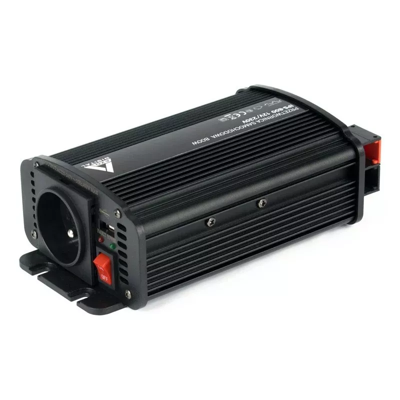 AZO Digital IPS-800U 800W 12V na 230V menič s modifikovanou sínusovou vlnou s USB