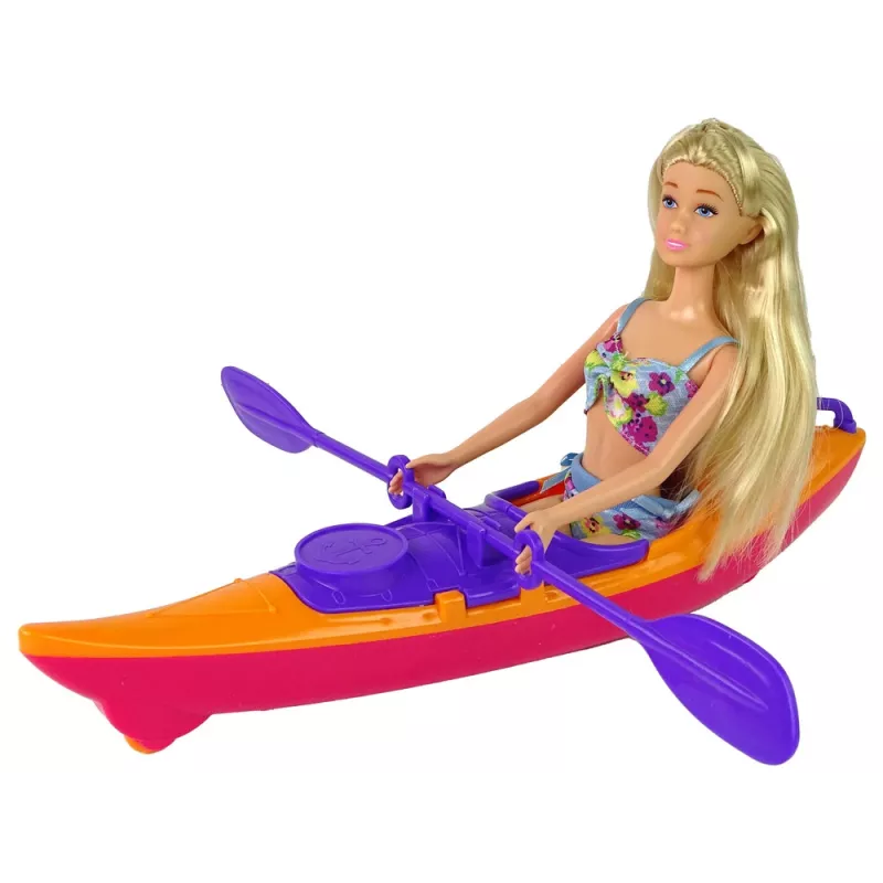LEAN TOYS príslušenstvo pre bábiky kajak oranžový