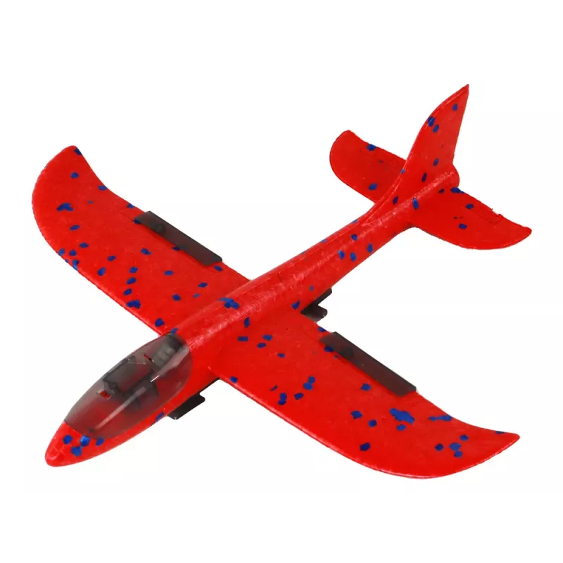 LEAN TOYS lietadlo bublinkovač pištoľ červená