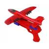 LEAN TOYS lietadlo bublinkovač pištoľ červená
