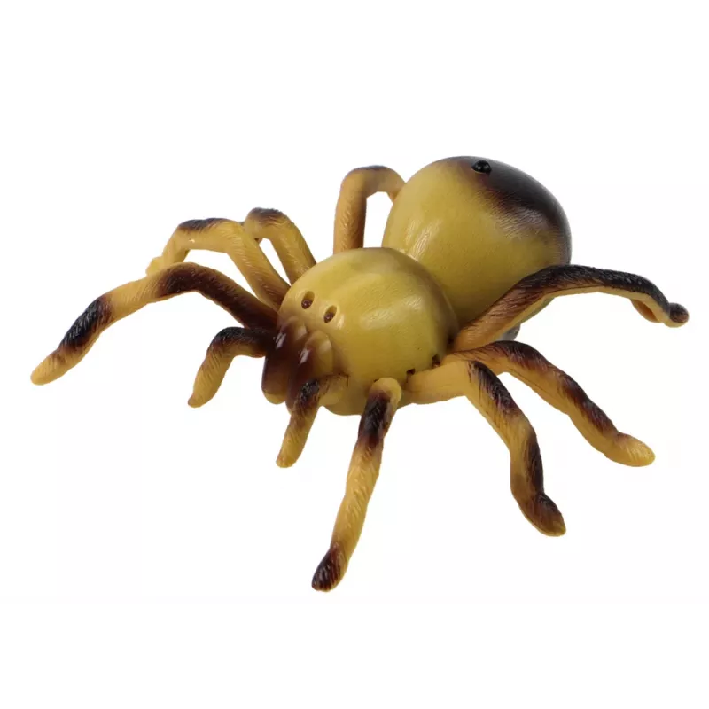 LEAN TOYS diaľkovo ovládaná tarantula pavúk RC hračka žltá 27/40 MHz