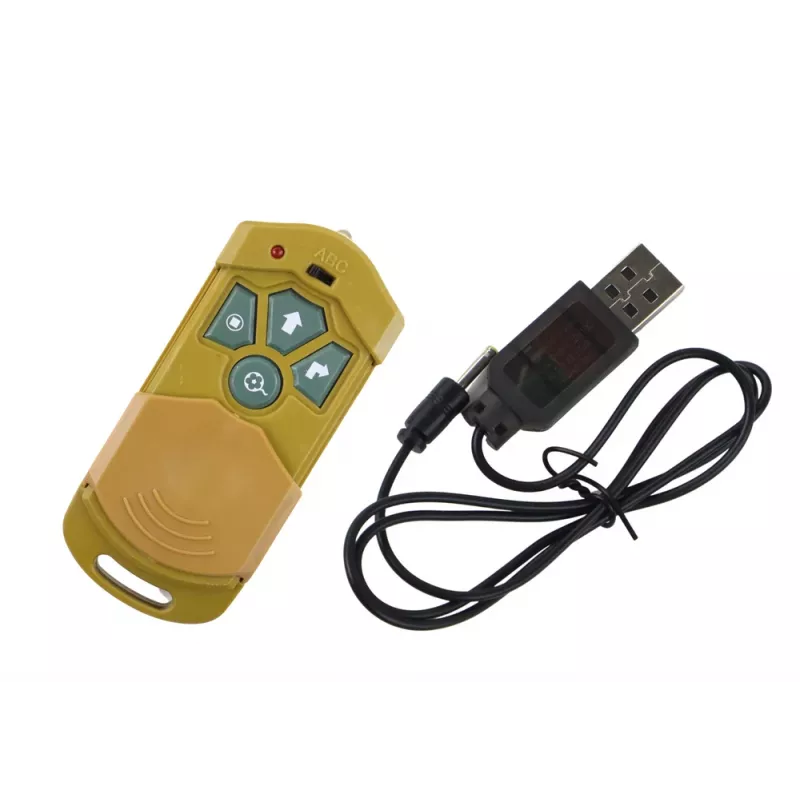 LEAN TOYS diaľkovo ovládaná tarantula pavúk RC hračka žltá 27/40 MHz