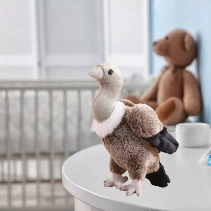 LEAN TOYS plyšový sup vták plyšová hračka maskot plyšák 25 cm