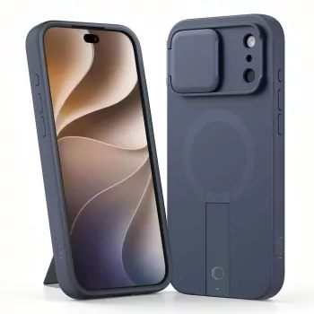 TECH-PROTECT Kevlar Aura MagSafe puzdro pre iPhone 17 Pro Max / 18 Pro Max – námornícka modrá
