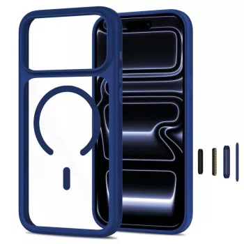 TECH-PROTECT MagOne MagSafe puzdro + sklo balenie 2 ks pre iPhone 17 Pro / 18 Pro tmavomodrá/číra