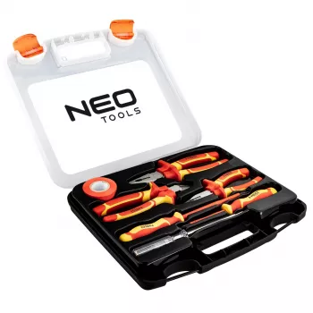 NEO TOOLS 7-dielna izolovaná sada klieští a skrutkovačov 1000V VDE