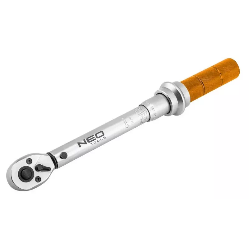 NEO TOOLS 1/4 palca pohon klikový momentový kľúč 5-25 Nm s kalibračným certifikátom