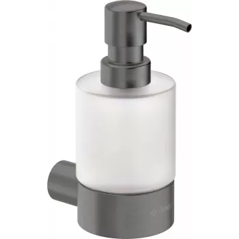 DEANTE ADR_D421 nástenný manuálny dávkovač tekutého mydla, 1L, biele ABS plast, zámok na kľúč, priehľadné okienko