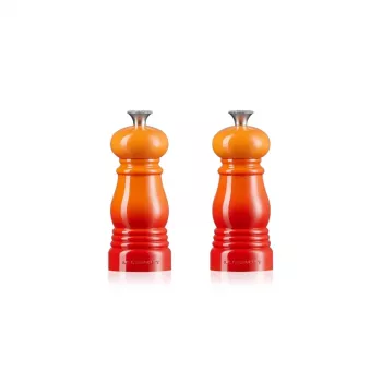 Le Creuset súprava mlynčekov na soľ a korenie 11 cm Volcanic Orange