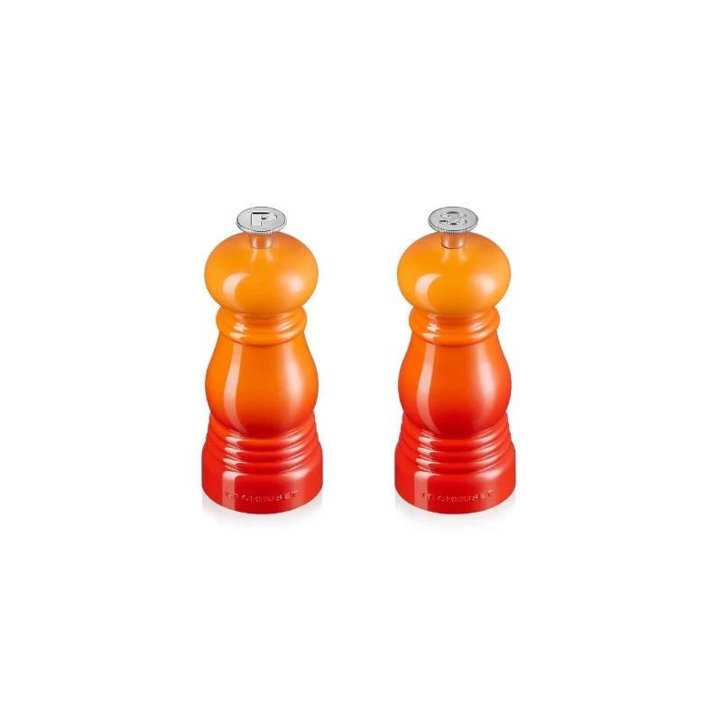 Le Creuset súprava mlynčekov na soľ a korenie 11 cm Volcanic Orange
