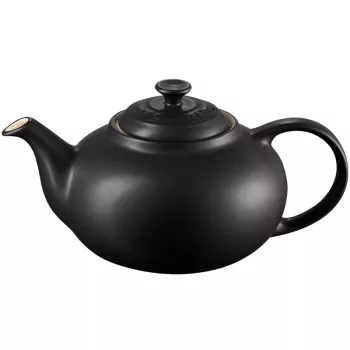 Le Creuset kameninová čajová kanvica 1,3L čierna