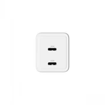 GRATEQ OLOS 65W GaN dual USB-C PD PPS nástenná nabíjačka