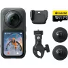 Insta360 X6 360-stupňová akčná kamera, moto balenie, 8K, čierna