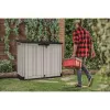 KETER záhradný a balkónový box MIDI SIVO-ČIERNA 132x71,5x113,5cm