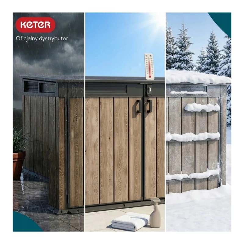 KETER záhradný domček Deco Horizontal Schuppen orechový odtieň