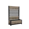 KETER Deco Tulip 110L 2-Rhombus Mesh kvetináč jaseňový odtieň