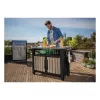 KETER grilovací stôl Deco Unity XL 207L jaseňový vzhľad