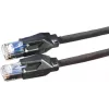 Dätwyler 21.05.0005 Cat 6 S/FTP patch kábel, RJ-45 konektor samec na RJ-45 konektor samec, 0,5 m, čierna, LSZH, 10 Gbps