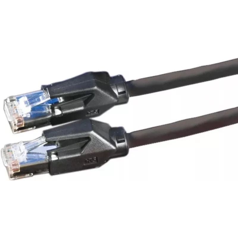Dätwyler 21.05.0005 Cat 6 S/FTP patch kábel, RJ-45 konektor samec na RJ-45 konektor samec, 0,5 m, čierna, LSZH, 10 Gbps
