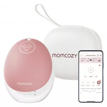 Momcozy - M9 odsávačka mlieka s voľnými rukami - červená