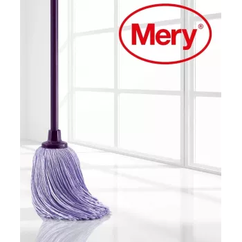 MERY vymeniteľná mikrofázová hlavica kefy La Original 22cm 168gr s rukoväťou kefy 140cm
