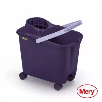 MERY vedro 14L s kolieskami fialové