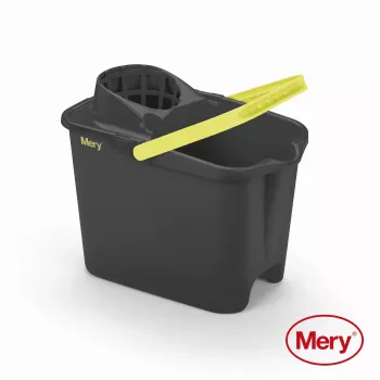 MERY vedro 14L s gombíkom sivé