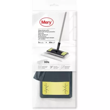 MERY podlahová kefa na zachytávanie prachu Dust Mop 25,8x10,5cm s 10 utierkami 29,5x21,5cm