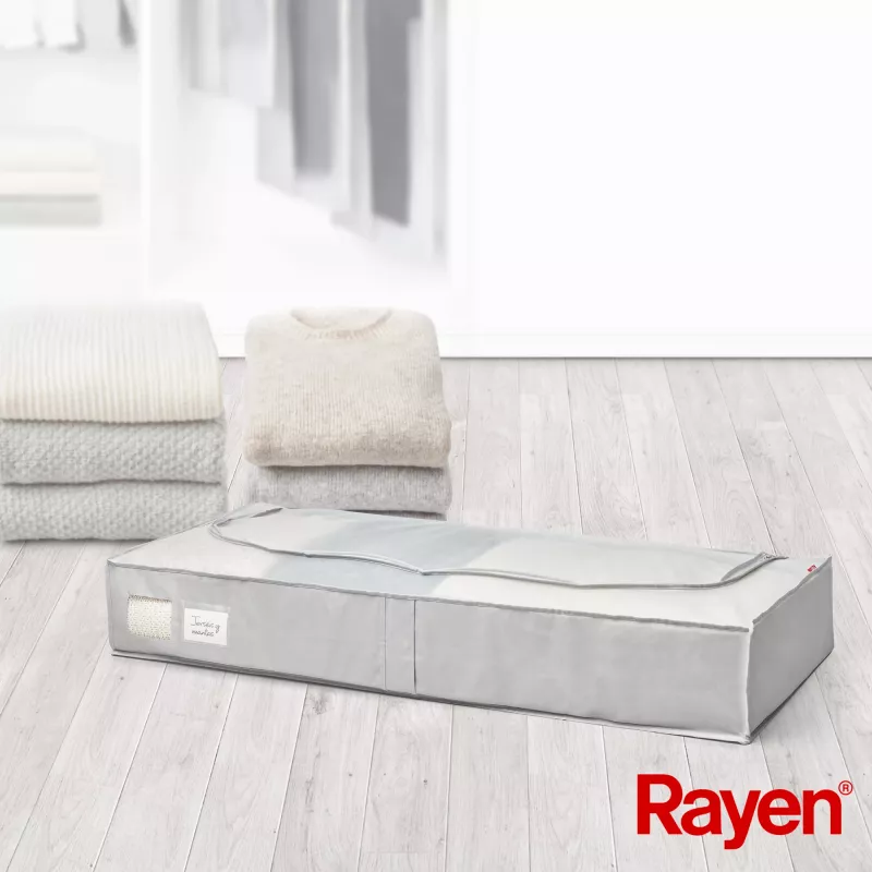 RAYEN Premium box na oblečenie sivý 103x16x45cm