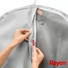 RAYEN obal na oblečenie S Premium sivý 60x100cm