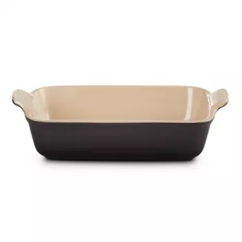 Le Creuset obdĺžniková Heritage kamenina 26x19cm / 2,4L čierna