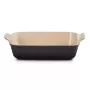 Le Creuset obdĺžniková Heritage kamenina 26x19cm / 2,4L čierna
