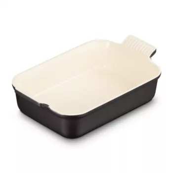 Le Creuset obdĺžniková Heritage kamenina 26x19cm / 2,4L čierna