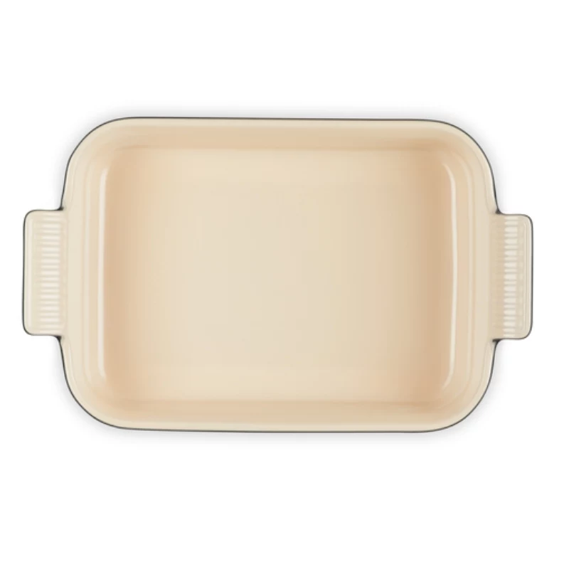 Le Creuset obdĺžniková Heritage kamenina 26x19cm / 2,4L čierna