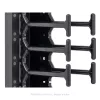 TRITON RAB-VP-H10-X1 vertikálny panel na vedenie káblov 10U, dvojradový hrebeň, čierny