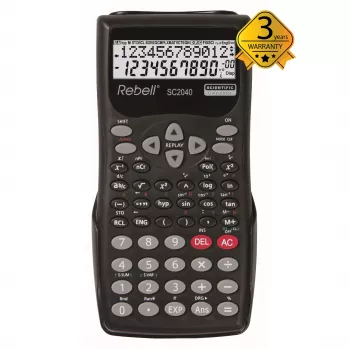 REBELL RE-SC2040 BX vedecká kalkulačka, 240 funkcií, 2-riadkový LCD, čierna