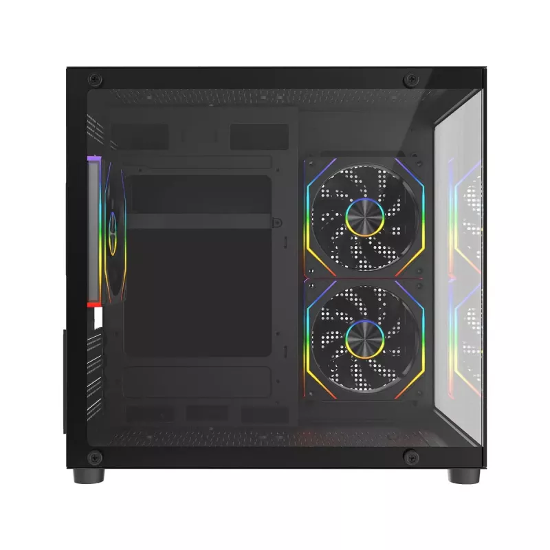 Rampage LUMID PC skriňa M-ATX 3x ventilátor ARGB čierna