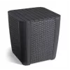 KETER Záhradný stôl/úložný box Luzon Flat Wicker, sivý