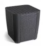 KETER Záhradný stôl/úložný box Luzon Flat Wicker, sivý