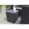 KETER Záhradný stôl/úložný box Luzon Flat Wicker, sivý