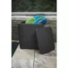 KETER Záhradný stôl/úložný box Luzon Flat Wicker, sivý