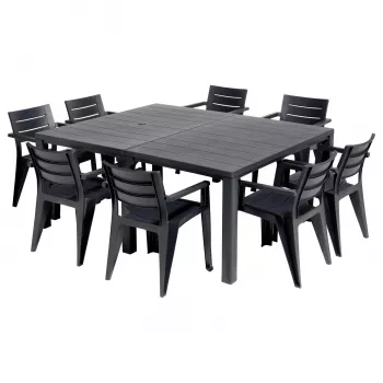 KETER Záhradný stôl Julie Double Table (2 konfigurácie) sivá