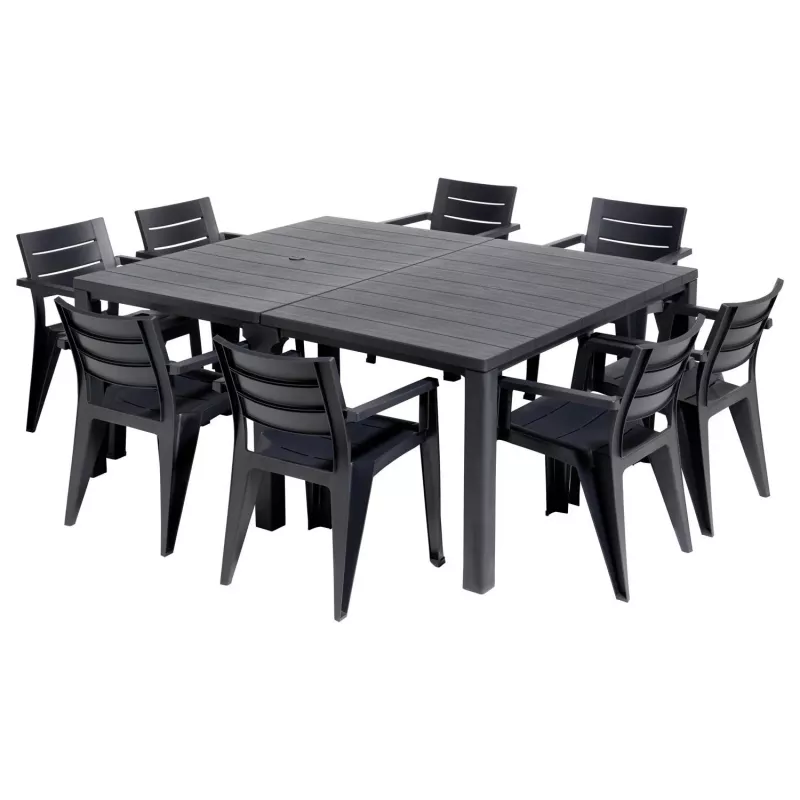 KETER Záhradný stôl Julie Double Table (2 konfigurácie) sivý