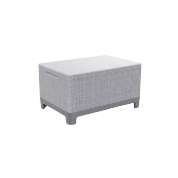 KETER Záhradný stôl/úložný box Scandi Storage Table svetlosivý/tmavosivý