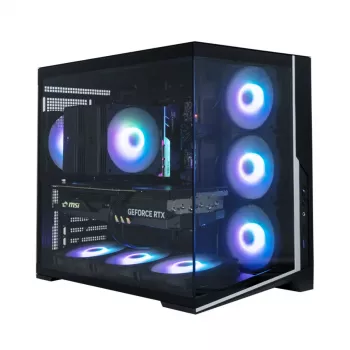 Zalman D40, ATX Mid Tower PC skriňa, 7 x 120mm ARGB ventilátorov, čierna