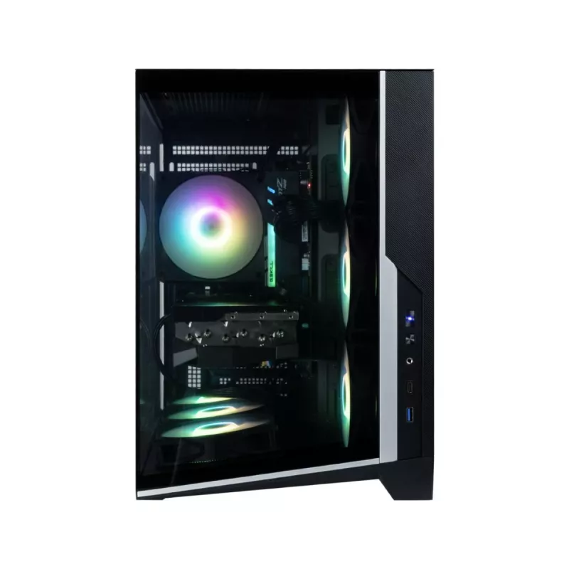 Zalman D40, ATX Mid Tower PC skriňa, 7 x 120mm ARGB ventilátorov, čierna