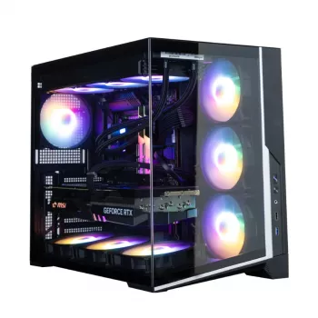 Zalman D40F, ATX Mid Tower PC skriňa, 7 x 120mm FRGB ventilátorov, čierna