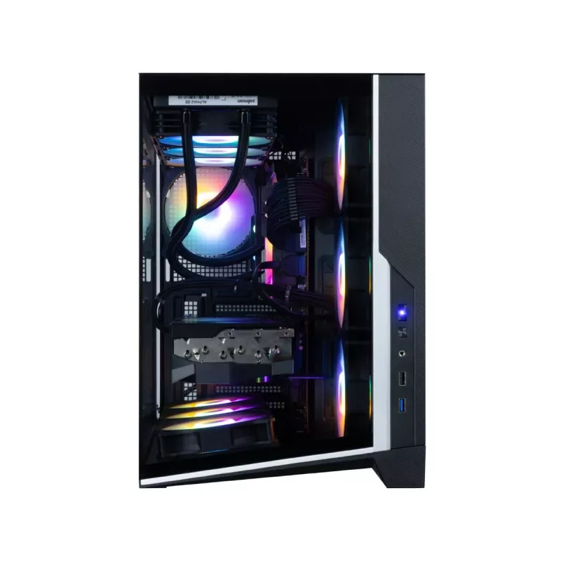 Zalman D40F, ATX Mid Tower PC skriňa, 7 x 120mm FRGB ventilátorov, čierna