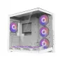 Zalman D40 White ATX Mid-Tower skriňa s 7 ARGB ventilátormi a tvrdeným sklom