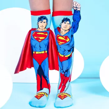 MADMIA detské podkolienky ponožky Superman plášť ruka 3D DC Comics / Ms001